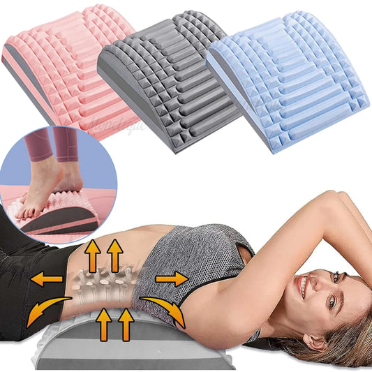 Lumbar Cervical Traction Massage Pillow Back Spine Relief