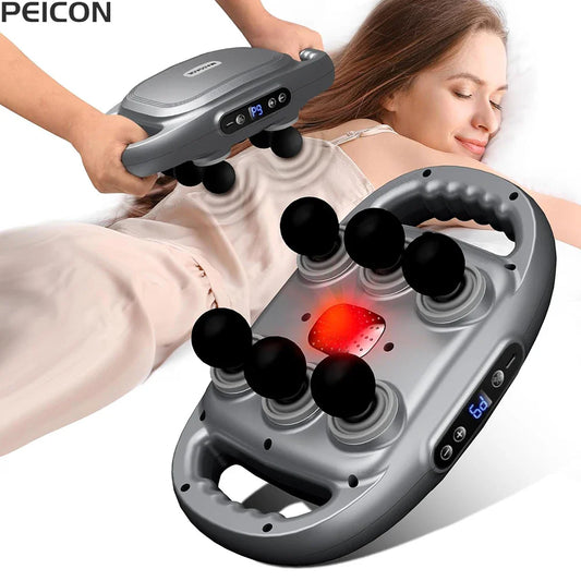 Fascia Massage Gun High Frequency Massager with 16 Heads