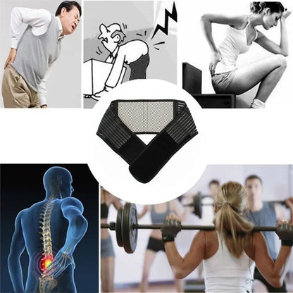 Magnetic Self-Heating Back Support Belt