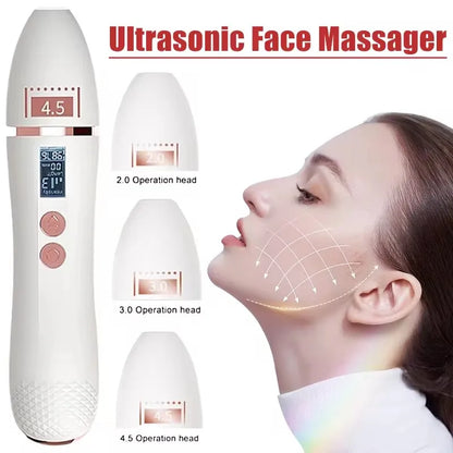 7D Ultrasonic Handheld Face Lifting Massager For Anti Aging And Skin Tightening