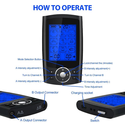 Electric Muscle Stimulator 36 Modes