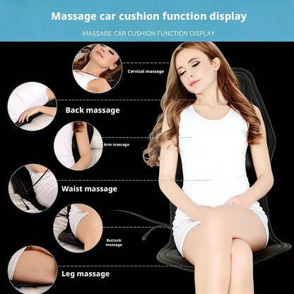 Multifunctional Massage Cushion for Home Use - Electric Neck and Back Vibration