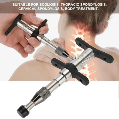 Manual Chiropractic Adjustment Tool with Spine Correction and Muscle Massage