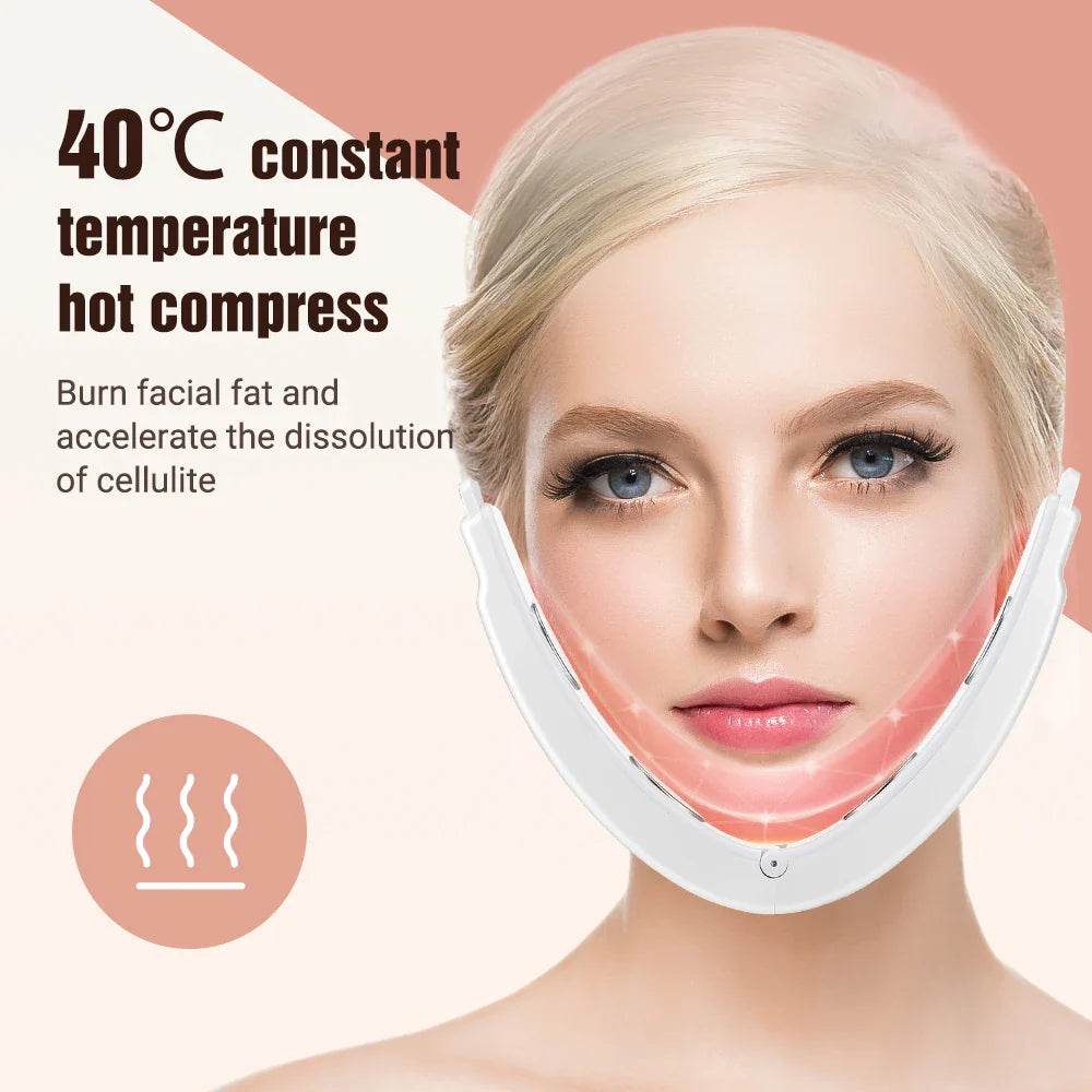 Microcurrent Facial Lifting EMS Massager With LED Therapy