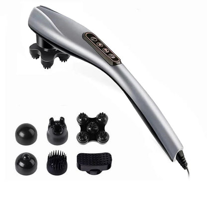 2025 NEW Electric Handheld Dolphin Massage Stick Shoulder Neck Tapping Cervical Spine Waist Legs Whole Body Meridian Relaxation – Back And Neck Relief