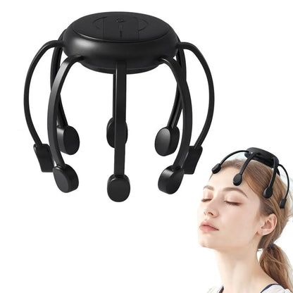 Electric Head Massager With 8-Claw Octopus Design, Portable Therapy Device