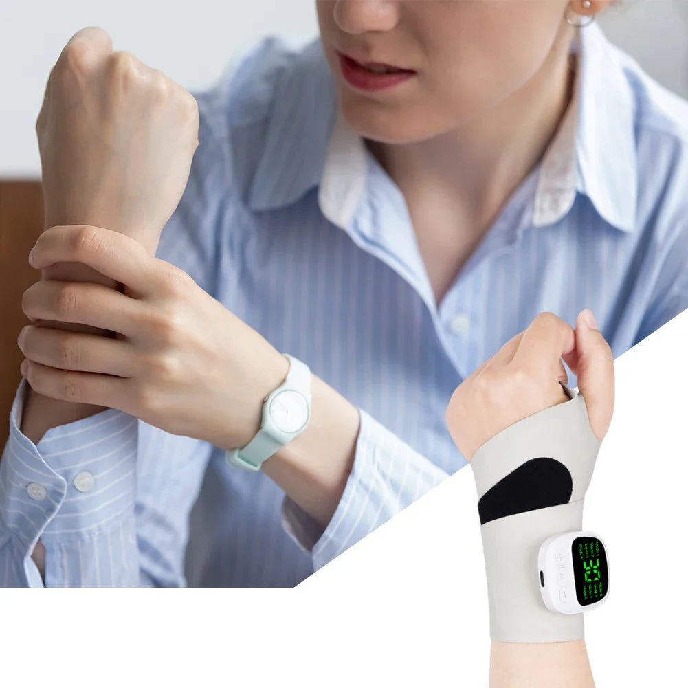 Cordless Electric Wrist Massager 8 Modes 30 Levels