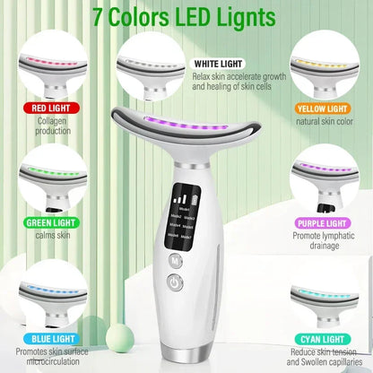 OIMG EMS Neck Face Lifting Massager with LED Photon Therapy