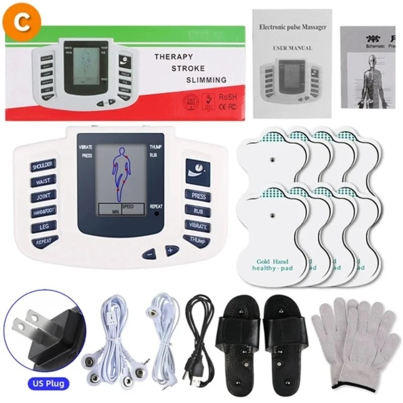 EMS Tens Electro Muscle Stimulator 8 Modes Pulse Massager