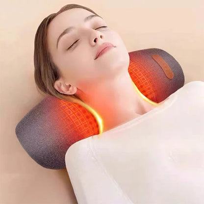 Electric Heating Massage Pillow Cervical Shiatsu Massager