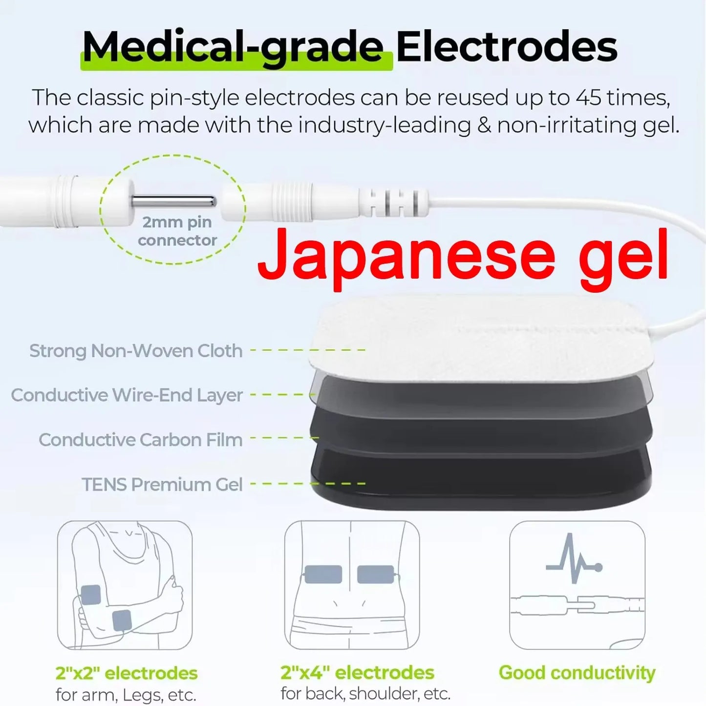 MARFLY 4-in-1 Electric Muscle Stimulator with 60 Massage Modes