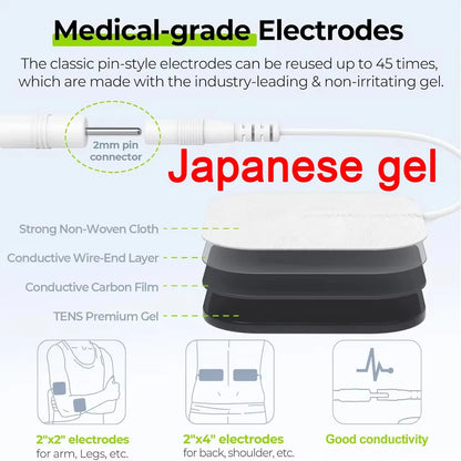 MARFLY 4-in-1 Electric Muscle Stimulator with 60 Massage Modes