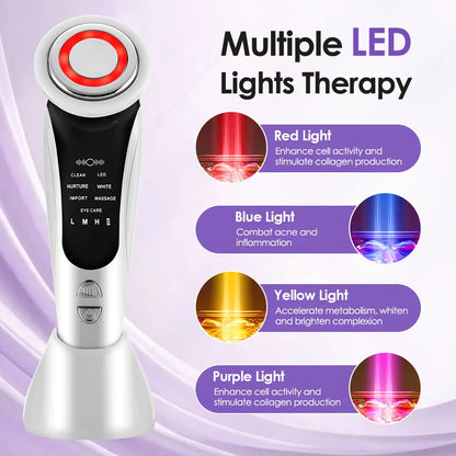 7 In 1 Face Massager Red Light Therapy – Skin Rejuvenation