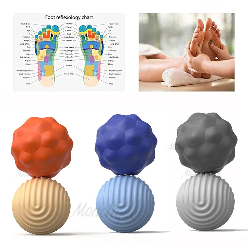 Magnetic Sensory Massage Balls Plantar Acupoint 2 Pieces