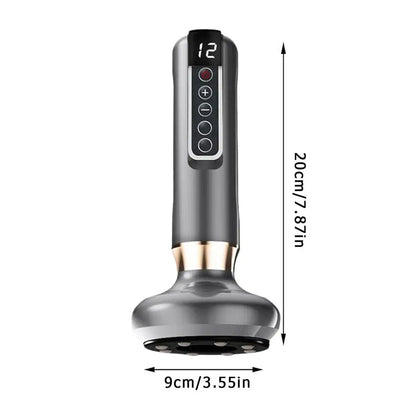 12-Level Adjustable Electric Cupping Massager for Body Slimming, Anti Cellulite
