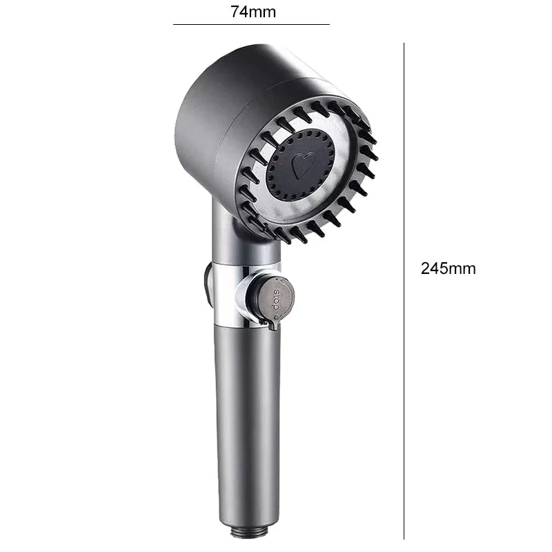 4 Modes Showerhead High Pressure Shower Head With Water Filtration Massage Shower Head Rainfall Shower Bathroom Accessories
