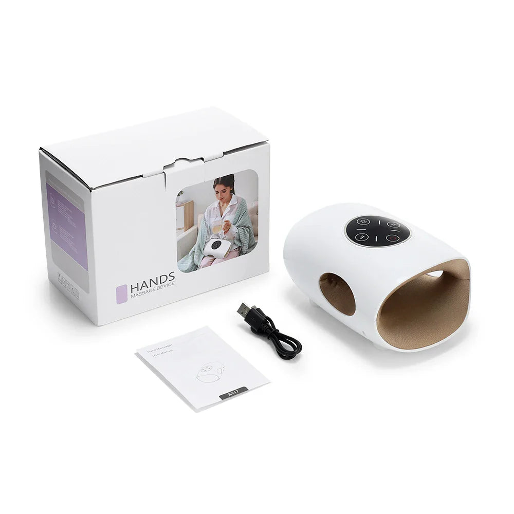Electric Hand Massager with Air Compression, Heat Cordless for Arthritis Pain