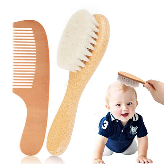 Gentle Wool Comb Set for Babies
