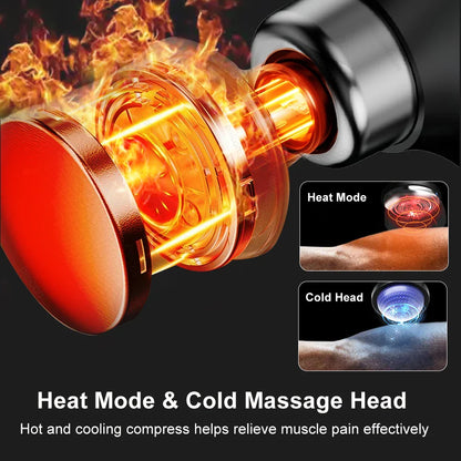 Fascia Massage Gun with Extended Handle for Shoulder and Back Full Body Massage