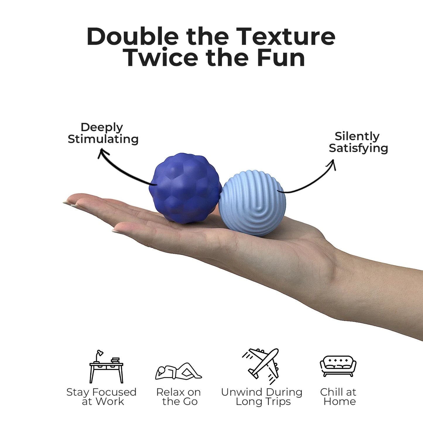 Magnetic Sensory Massage Balls Plantar Acupoint 2 Pieces