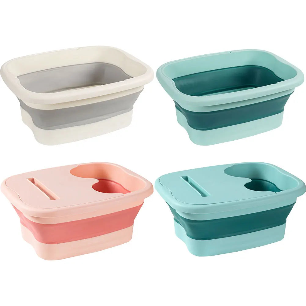 Foldable Foot Bath Bucket Massage Spa Soak Tub Portable