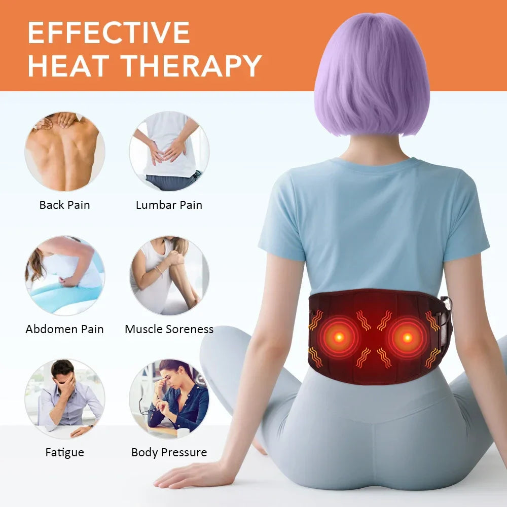 Electric Heating Lower Back Massager Belt – Heat Therapy
