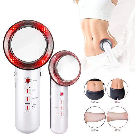 Ultrasound Cavitation EMS Face and Body Slimming Massager,