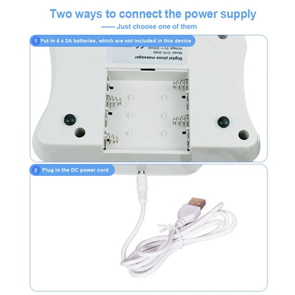 EMS Nerve Muscle Stimulator TENS Massager with Knead, Press, Vibrate