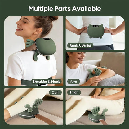 Wireless Neck Massager with Kneading Shiatsu for Shoulders