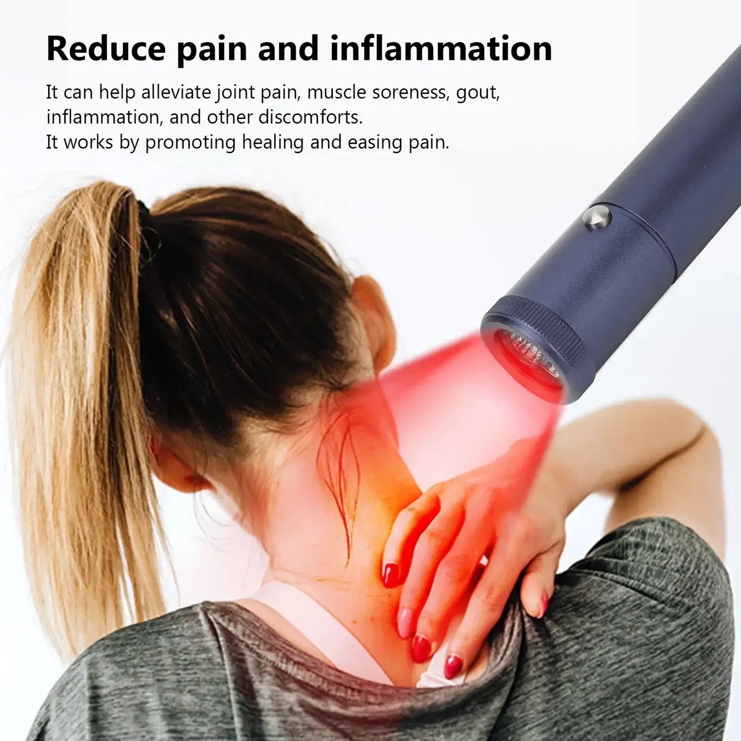 650Nm Laser Therapy Device Handheld Knee Massager Relief