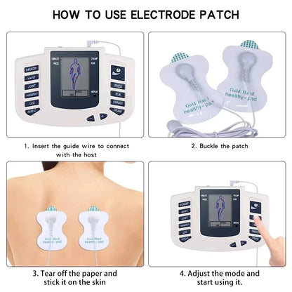 EMS Tens Electro Muscle Stimulator 8 Modes Pulse Massager