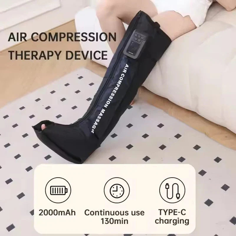 Foot Air Pressure Leg Massager for Blood Circulation and Muscle Relaxation