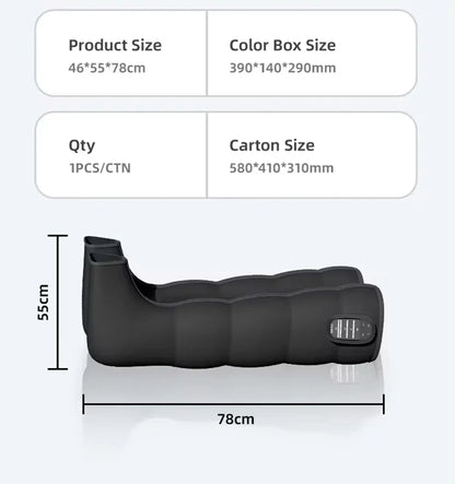Air Compression Leg Massage Boots – Rechargeable Battery