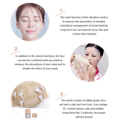 New 3D Silicone LED Facial Mask – Red Light Massager