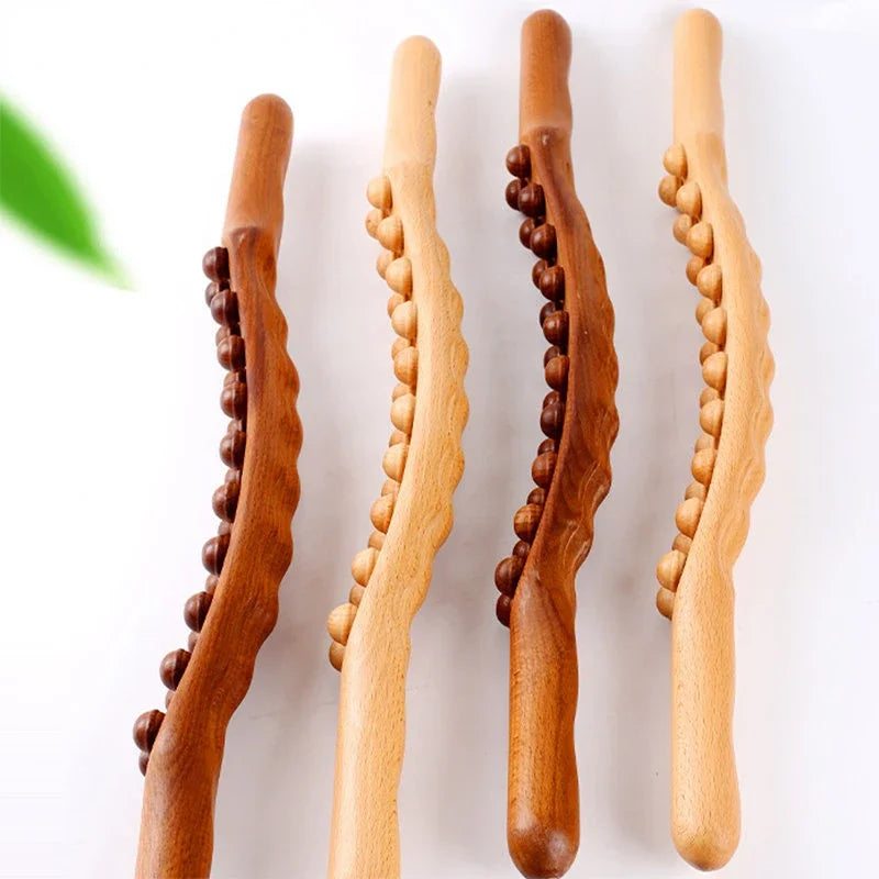 Beech Gua Sha Massage Bar For Full Body Rolling Meridian