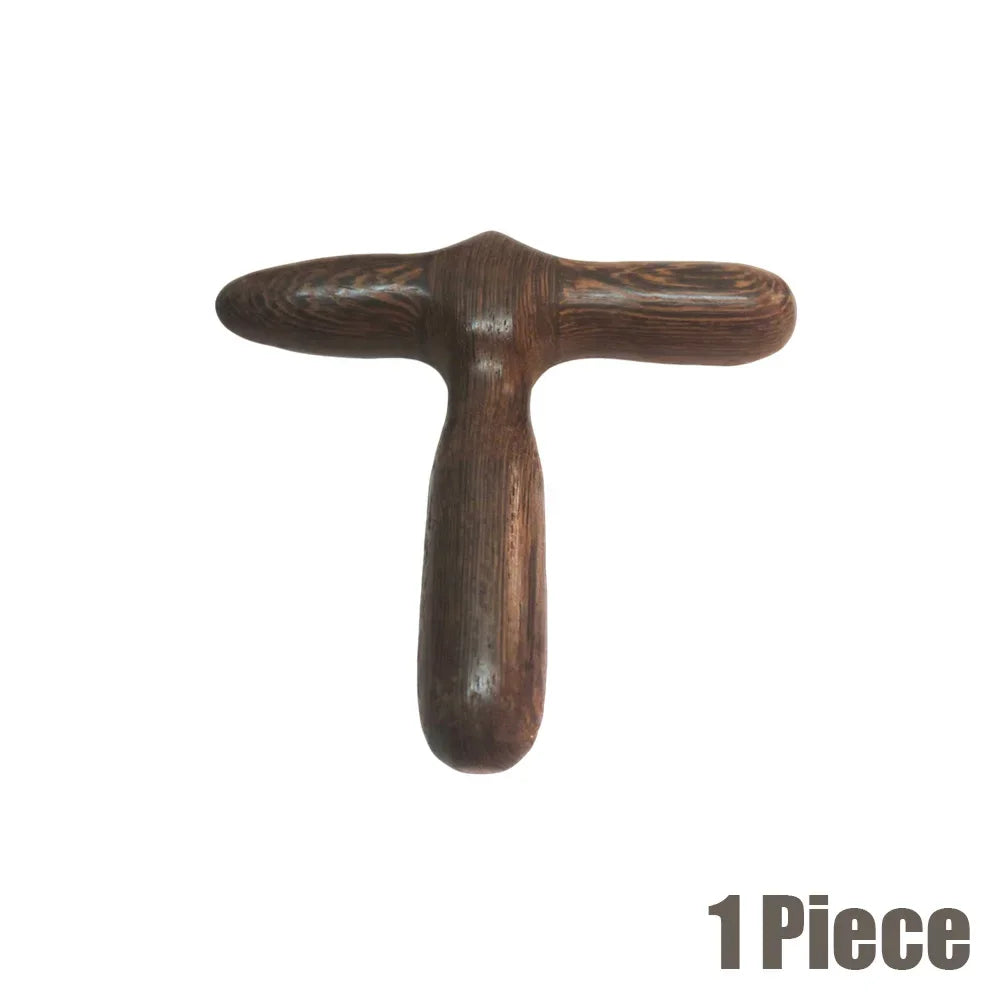 Wooden Neck Chin Massager Stick For Acupoint Massage Tool