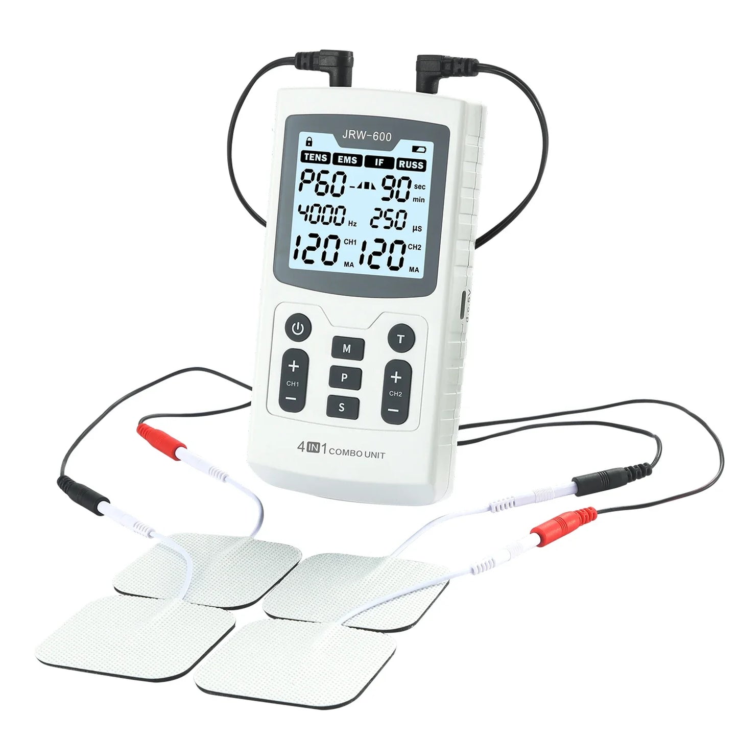 MARFLY 4-in-1 Electric Muscle Stimulator with 60 Massage Modes