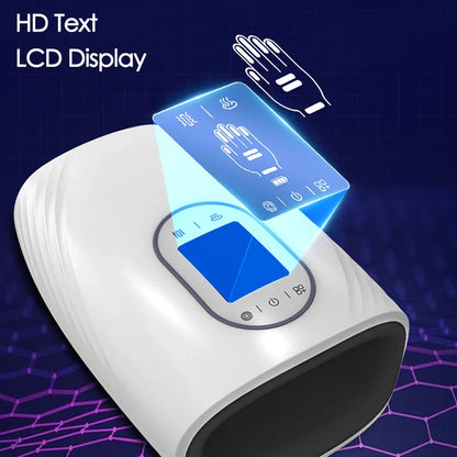 Electric Hand Massager With 3 Modes, Airbag Hot Compress, 6D Air Compression