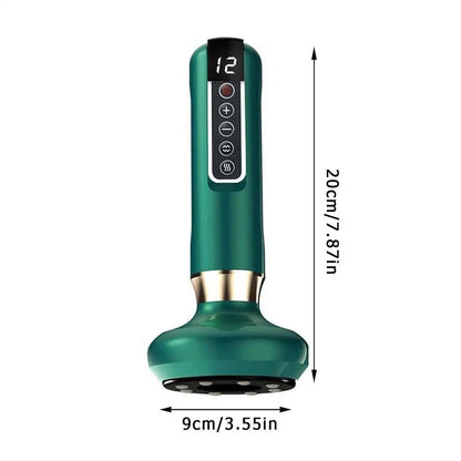 12-Level Adjustable Electric Cupping Massager for Body Slimming, Anti Cellulite