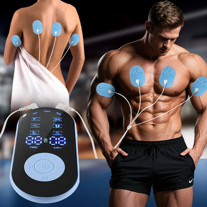 6 Modes Tens EMS NMES Dual Channel Stimulator For Massage