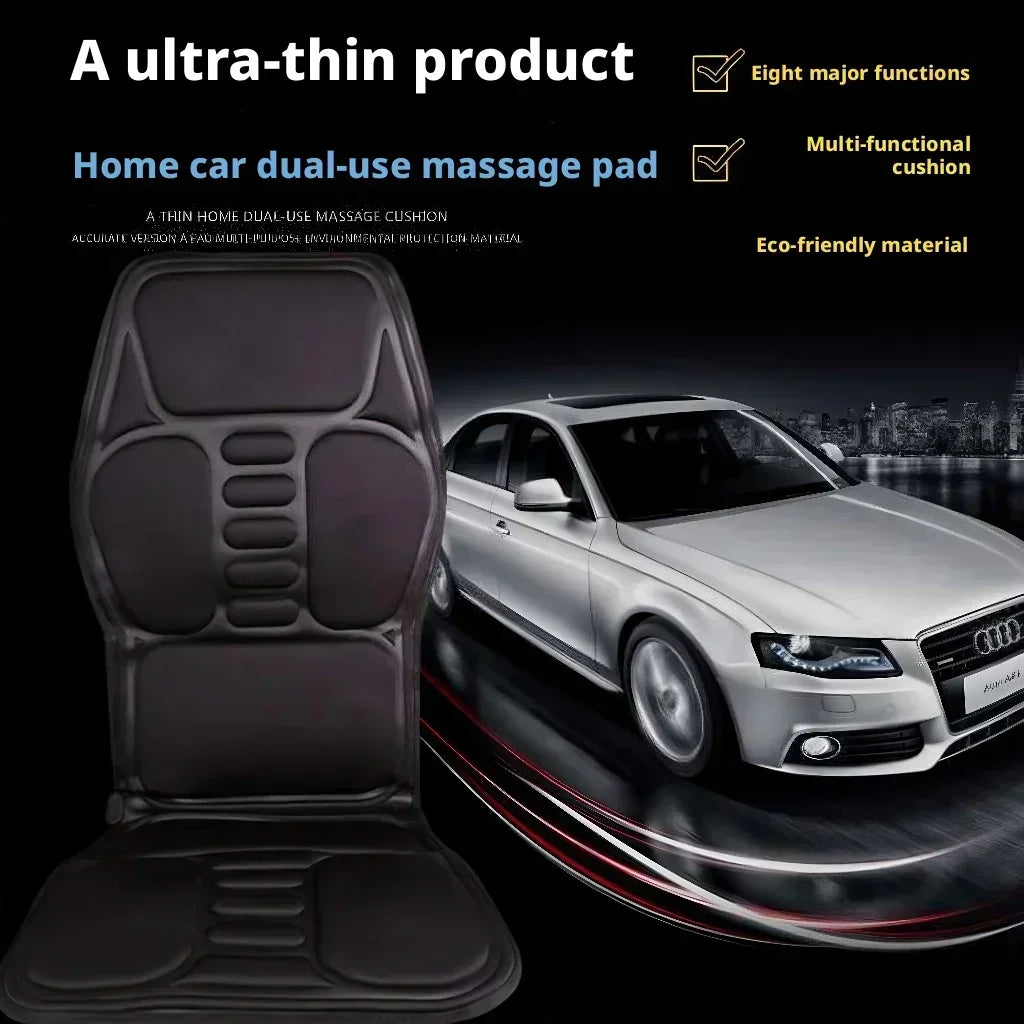 Electric Heating Massage Pad for Back, Universal Car and Home Chair Massager