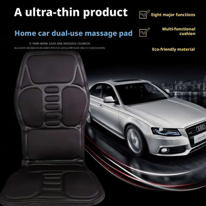 Electric Heating Massage Pad for Back, Universal Car and Home Chair Massager