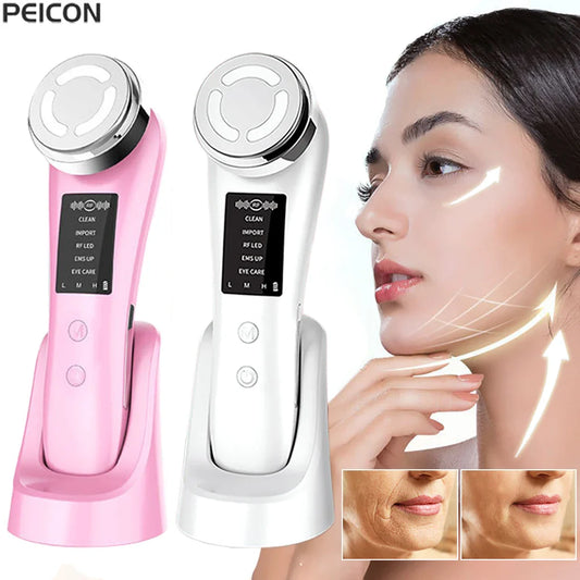 EMS Facial Massager With Microcurrent And LED Light
