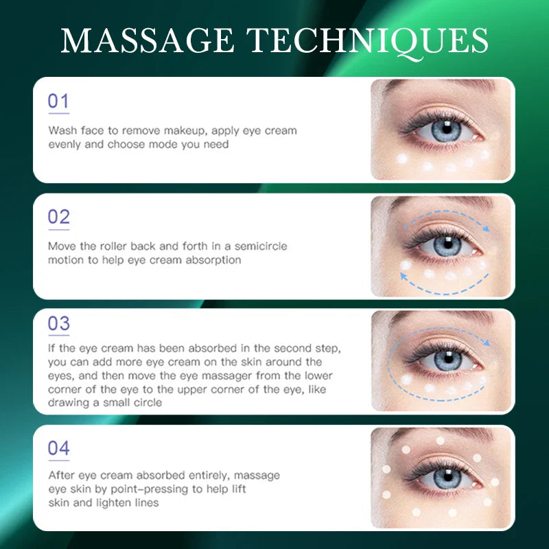 Eye Massage Device Microcurrent Skin Firming Anti Aging