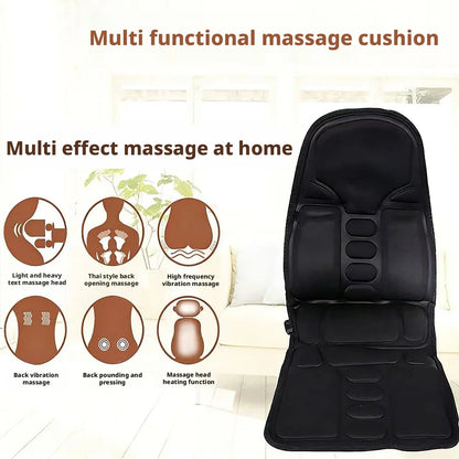 Multifunctional Massage Cushion for Home Use - Electric Neck and Back Vibration