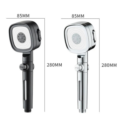 3 Modes Built-in Filiter High Pressure Shower Head with One-key Stop Button Shower Massage Spa Handheld Showerhead For Bathroom