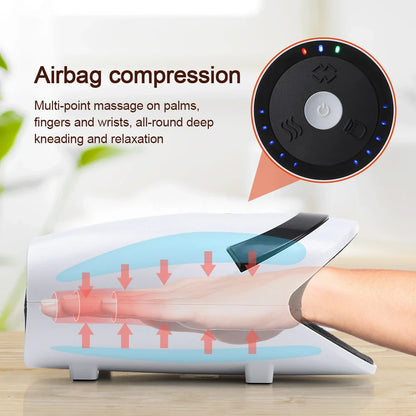 Rechargeable Hand Massager with Hot Compression for Arthritis and Carpal Tunnel
