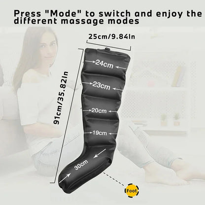 Leg Massager Machine Air Pressure Wraps – Shiatsu Kneading