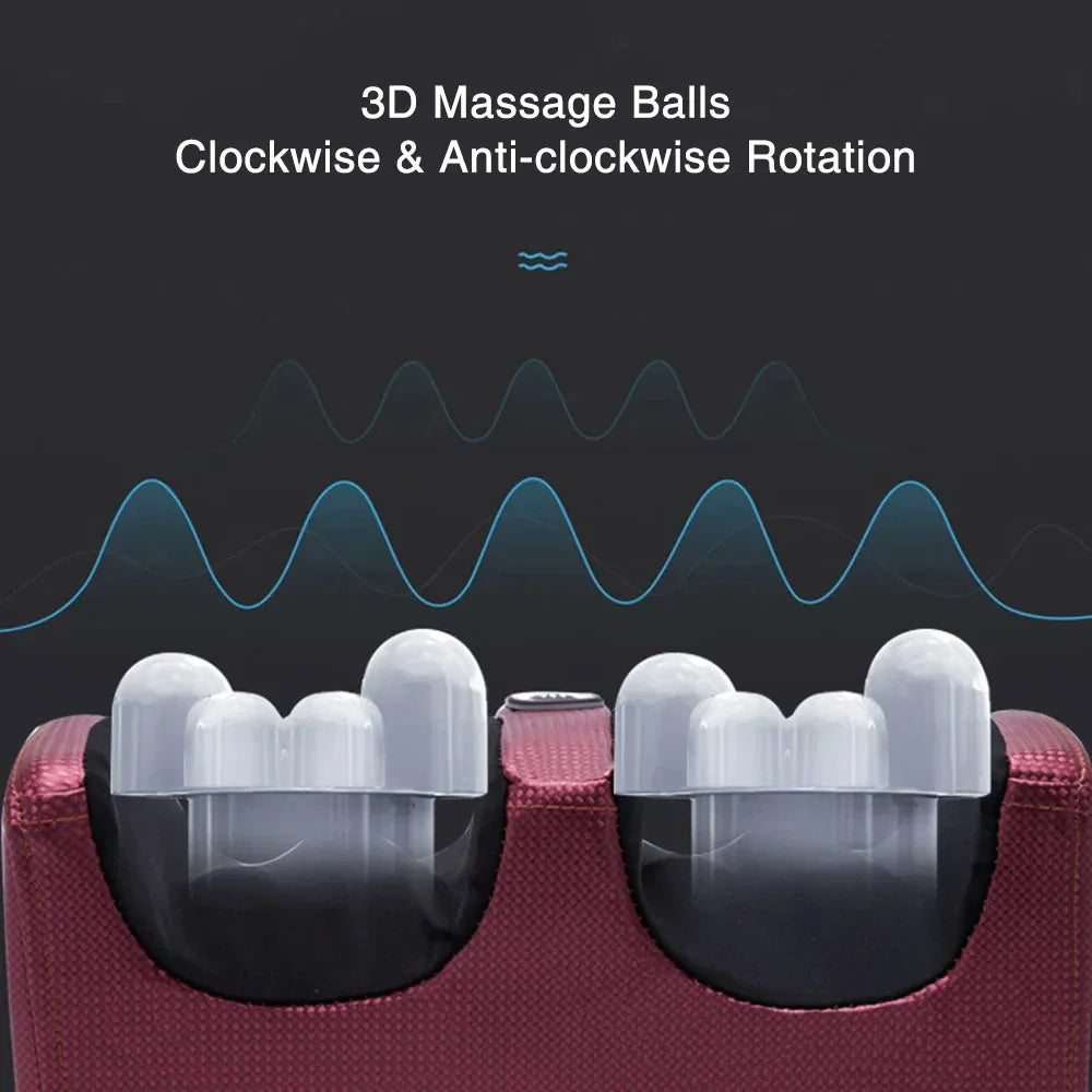 Electric Foot Massager With Remote Heating Shiatsu Kneading