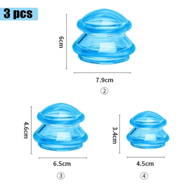 Silicone Massage Cups – Vacuum Cupping Therapy Deep Tissue